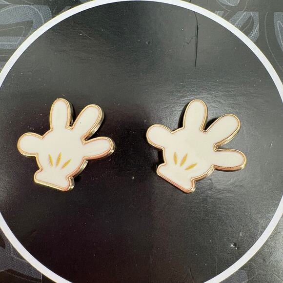 Disney Mickey Mouse Glove Stud Earrings - Picture 2 of 4